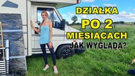 Jak wygląda nasza działka po 2 miesiącach ? co zmieściliśmy w kamperze?