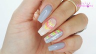 Winter nails neon sweater art / Eveline Cosmetics