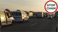 Masowe zawracanie korytarzem życia na S7 #341 Wasze Filmy
