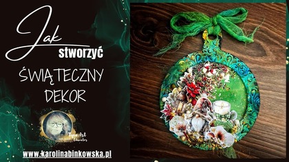Jak stworzyć świąteczny dekor I DIY I MIXEDMEDIA I Zapis transmisji