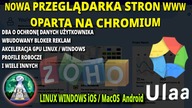 ULAA nowa przeglądarka internetowa oparta na Chromium z firmy ZOHO.  Linux Windows MacOS iOS Android
