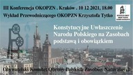 Cz. 1 III Konferencja OKOPZN Krak&oacute;w - wykład Krzysztofa Tytko