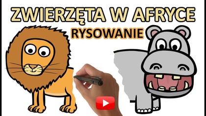 Zwierzęta dla dzieci w Afryce rysowanie