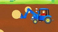 #Tractor with a Straw Baling Machine for children Agricultural machinery show for Kids | cartoon