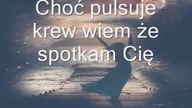 Choć pulsuje krew wiem że spotkam Cię