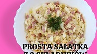 Tylko 3 składniki i sałatka gotowa ! PROSTA SAŁATKA Z KAPUSTĄ PEKIŃSKĄ SALAMI I JAJKIEM.