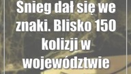 Śnieg dał się we znaki.  Blisko 150 kolizji w województwie