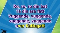 Barn karaoke Ro, ro, ro din bat melodilinjen nokkel 3 sakte