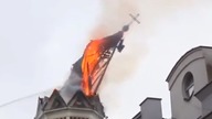 Pożar kościoła w Białymstoku. Runął dach wieży