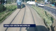 Kolizje z tramwajami w Gorzowie.  Zapis z kamer w pojazdach MZK
