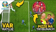 Włochy CENTYMETRY od porażki! Kibicie przebrani w PIZZE! Dania i Włochy w ĆWIERĆFINALE EURO 2020!
