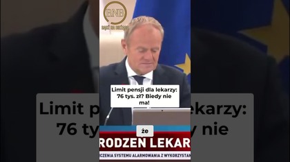 Tusk O Pensjach Dla Lekarzy
