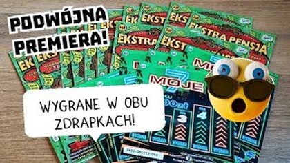 Zdrapki Lotto  Premiera! Moje 7 i Ekstra Pensja!  Pierwsze wygrane! 
