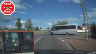 Kolizja z busem.  Kierowca patrzył w telefon.  STOP PIRAT
