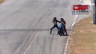 Nietypowy wypadek podczas zawodów motocyklowych