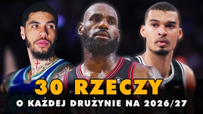 30 ZMIAN.  Złota myśl o każdej drużynie NBA  Profesjonalne Studio NBA 312