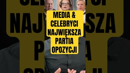 MEDIA I CELEBRYCI - NAJWIĘKSZA PARTIA OPOZYCYJNA! #shorts #polityka #dariuszmatecki