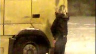 Walka z tirówką na parkingu w Świnoujściu #2