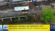 Obsunęło się nadbrzeże Odry we Wrocławiu
