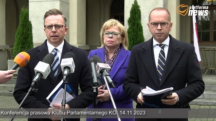Zatrucie Odry - nowe ustalenia , Konferencja prasowa KO, 14. 11. 2023