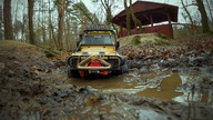 1/10 RC Car - Traxxas TRX4 Defender D-110 / Forest Trail After Rain  Climbing / Camel Trophy