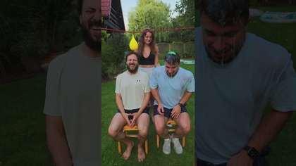 Balon z wodą za złą odpowiedź 