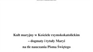 Robert Kałamański kult Maryjny w kościele rzysko-katolickim