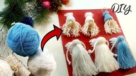 Zobacz, jak robię aniołki na choinkę z resztek wł&oacute;czki. Recykling DIY 