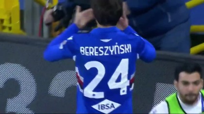 Bartosz Bereszyński - Co za bramka! Pierwszy gol w Serie A (07. 03. 2021)