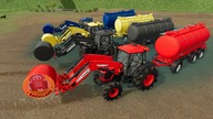 Transport of colored Tractors on Special Platform! FILL TANKS and Filling the Water Reservoir | FS22
