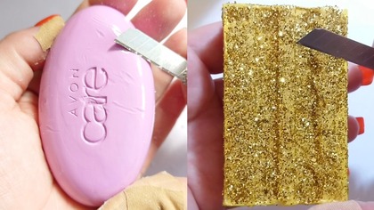 Soap Carving ASMR Relaxing Sounds no talking Satisfying ASMR Video