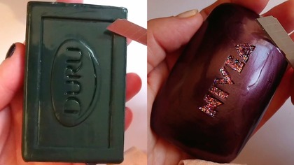 Soap Carving ASMR Relaxing Sounds no talking Satisfying ASMR Video #soapcarving #carvingsoap #seife