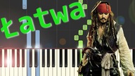  Piraci z Karaibów (Hes a Pirate) - łatwa synthesia (EASY) 
