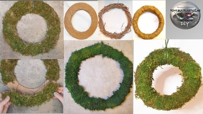 Jak zrobić samemu bazy do wianków z mchu - Pomysły Plastyczne DiY