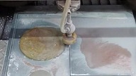 Schneiden von 2 mm Stahl Watercut