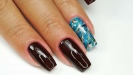 Turqouise Stone nails / Bluesky Polska