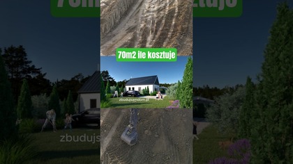 koszt budowy dom 70m2 na zgłoszenie bez pozwolenia na budowę 