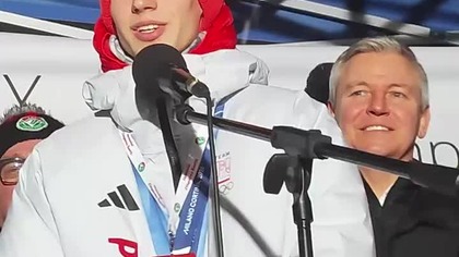 Takie były pierwsze słowa Kacpra Tomasiaka do POLSKICH kibiców!