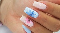 Blue and pink nails art Tutorial step by step / Bluesky
#pastelnails #flowersnails