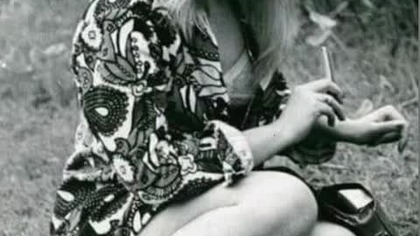 Soviet daily journalist Alwida Bajor.  Vilnius, 1973.