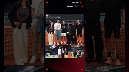 Iga Świątek zrobiła show na stadionie Realu Madryt! Wzięła piłkę i pokazała #tenis