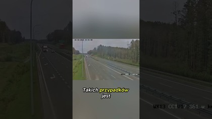 O mały włos! Kierowca pod prąd na trasie S61  #S61 #PolscyKierowcy #stopcham