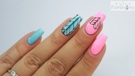 Cute braid nails art tutorial / Charbonne