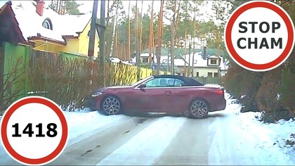 Stop Cham #1418 - Niebezpieczne i chamskie sytuacje na drogach