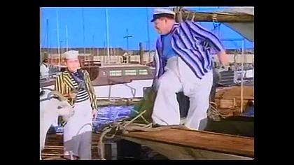 Flip i Flap Wilki Morskie (1940) LektorPL(normalny) colorize - Laurel & Hardy - Saps At Sea