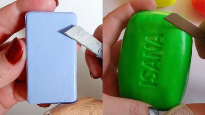 Soap Carving ASMR Relaxing Sounds no talking Satisfying ASMR Video