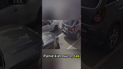 Myślał, że nikt nie widzi? Ucieczka po cofaniu #fail #kierowcy #polskiedrogi