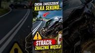 Pośpiech, opony czy błąd kierowcy?  #wypadek #polskiekierowcy #piracidrogowi #polskiedrogi