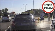Chaos na skrzyżowaniu i agresja drogowa przy Łazienkowskiej - Warszawa #301 Wasze Filmy