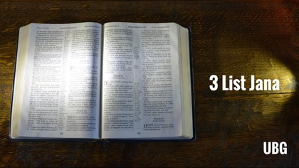 25.  3 List Jana - Nowy Testament - UBG